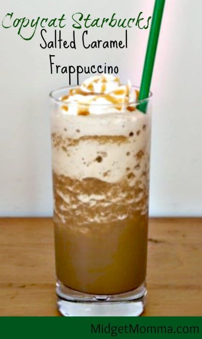 Salted Caramel Frappuccino Starbucks Drink Copycat Salted Caramel Frappuccino Copycat Starbucks Frappuccino Starbucks Salted Caramel easy Starbucks frap
