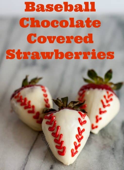 Baseball Chocolate Covered Strawberries • MidgetMomma