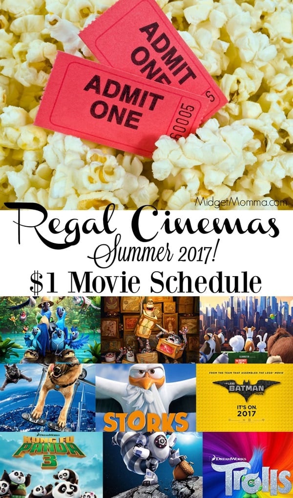 Regal Cinemas Summer Movie Schedule! Only 1 Per Person! • MidgetMomma