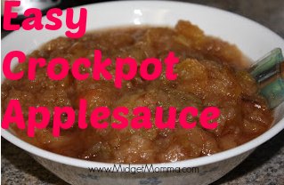 Crockpot Applesauce Recipe is a great way to use up extra apples you have around your house. It is so much better than any jar of apple sauce.