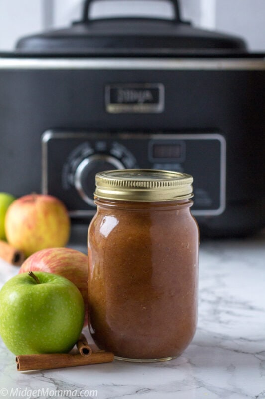 The BEST Crockpot Applesauce Recipe • MidgetMomma