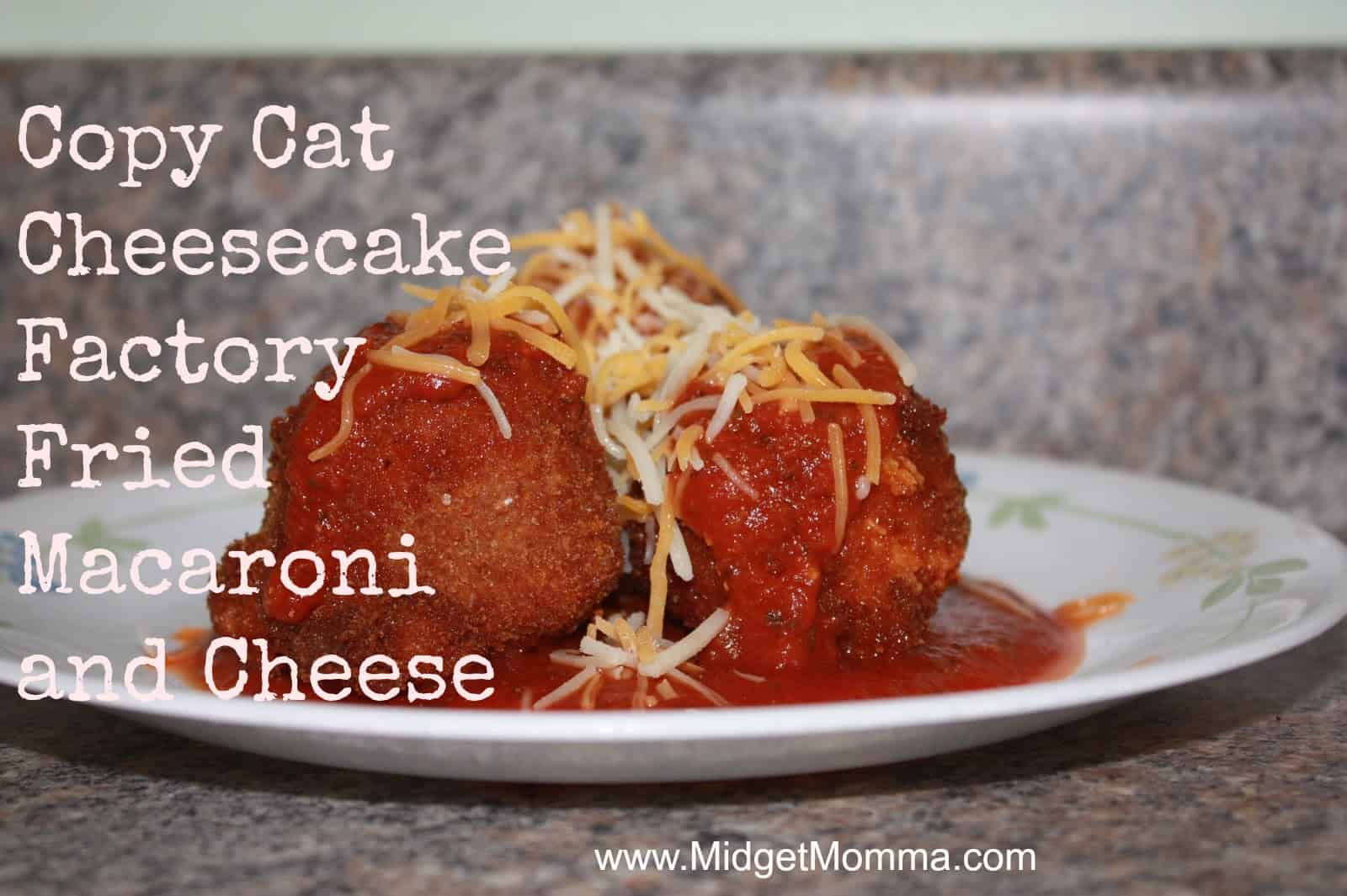 Copy Cat Cheesecake Factory Fried Macaroni and Cheese