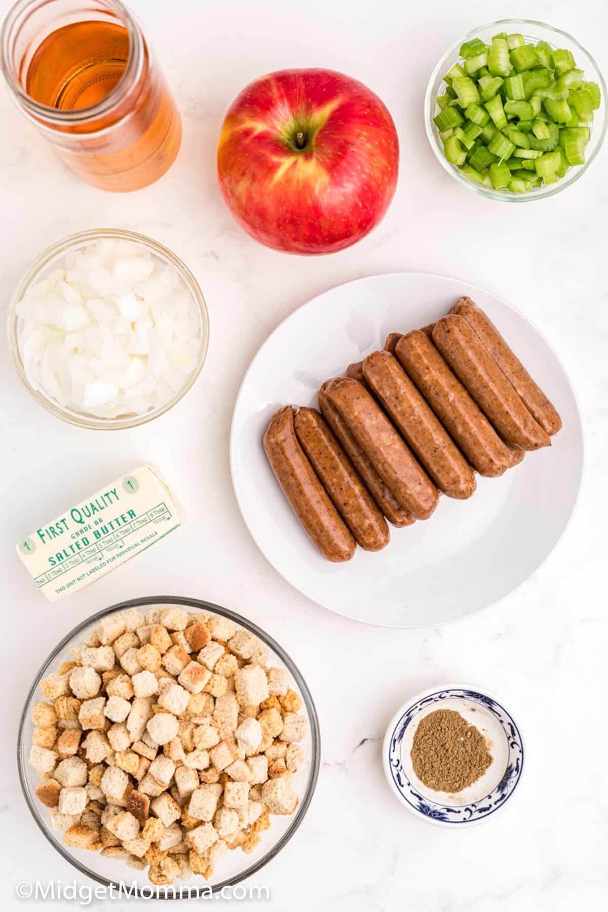 sausage apple stuffing ingredients