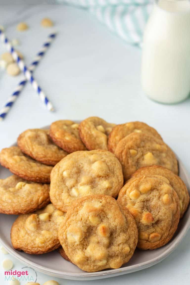 White Chocolate Macadamia Nut Cookies • MidgetMomma