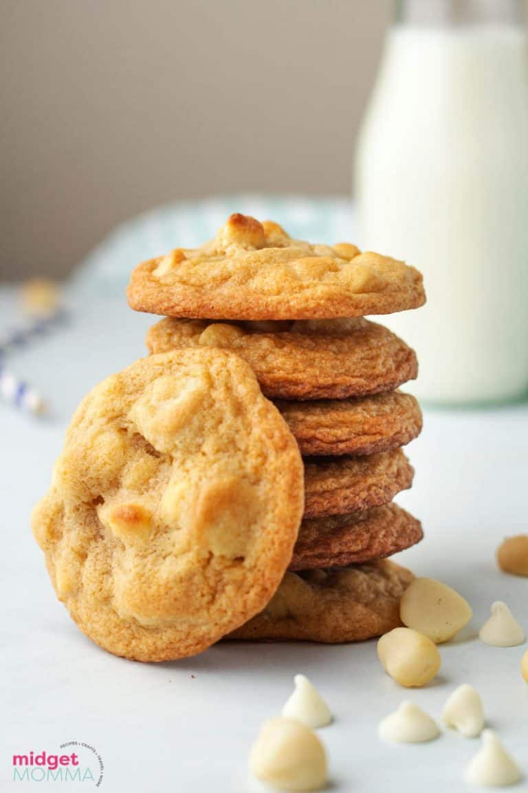 White Chocolate Macadamia Nut Cookies • MidgetMomma