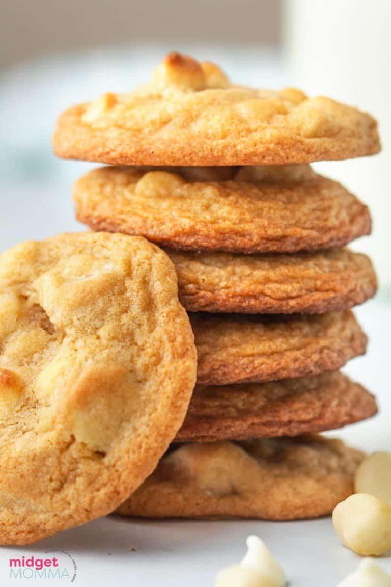 White Chocolate Macadamia Nut Cookies • MidgetMomma