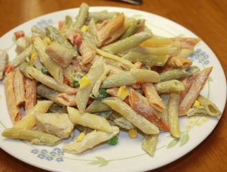 Thanks to the help of Philly Cooking Creme Garlic and Herb it make it easy to get away with only four ingredients for this quick and tasty dinner.