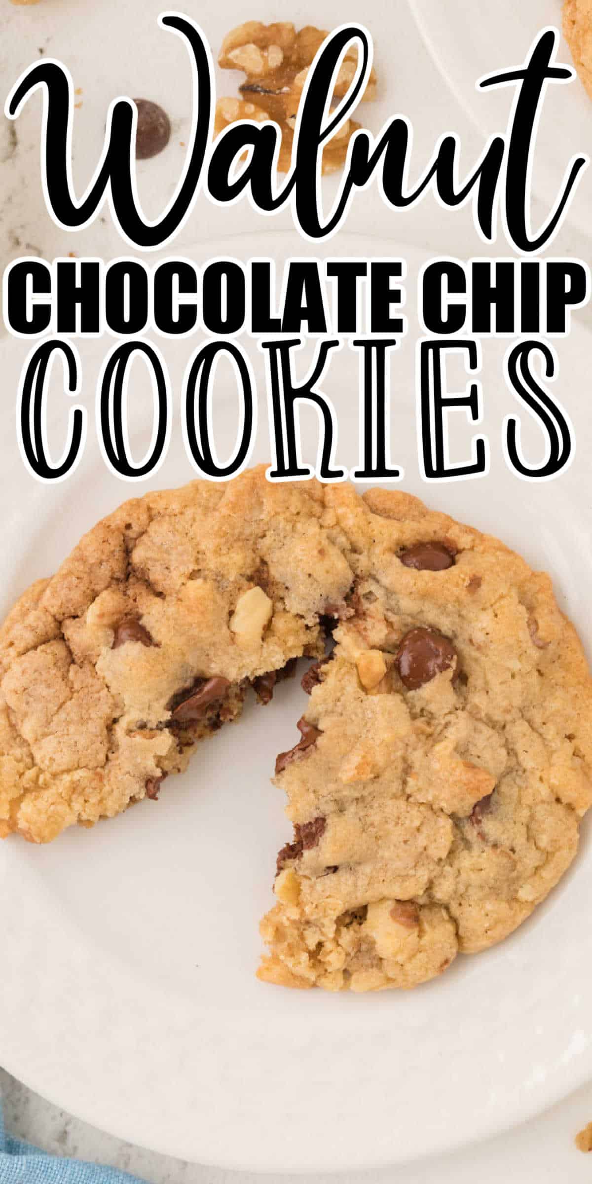 Chewy Walnut Chocolate Chip Cookies Recipes • MidgetMomma