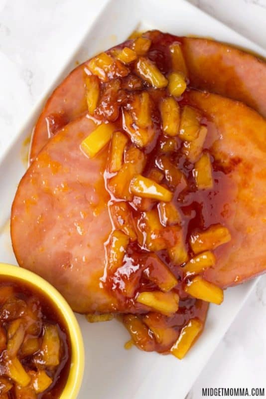 Ham Steaks Recipe with Pineapple Sauce