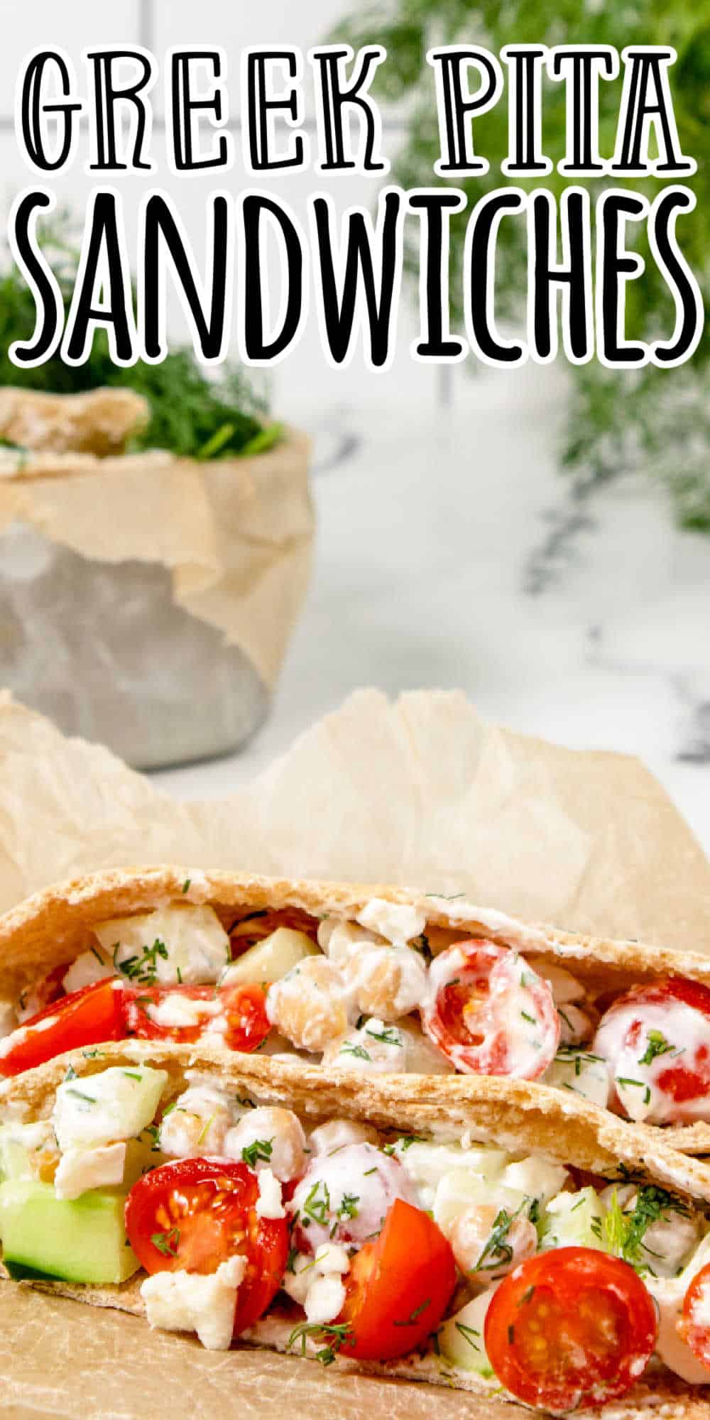 Greek Pita Sandwiches Recipe • MidgetMomma