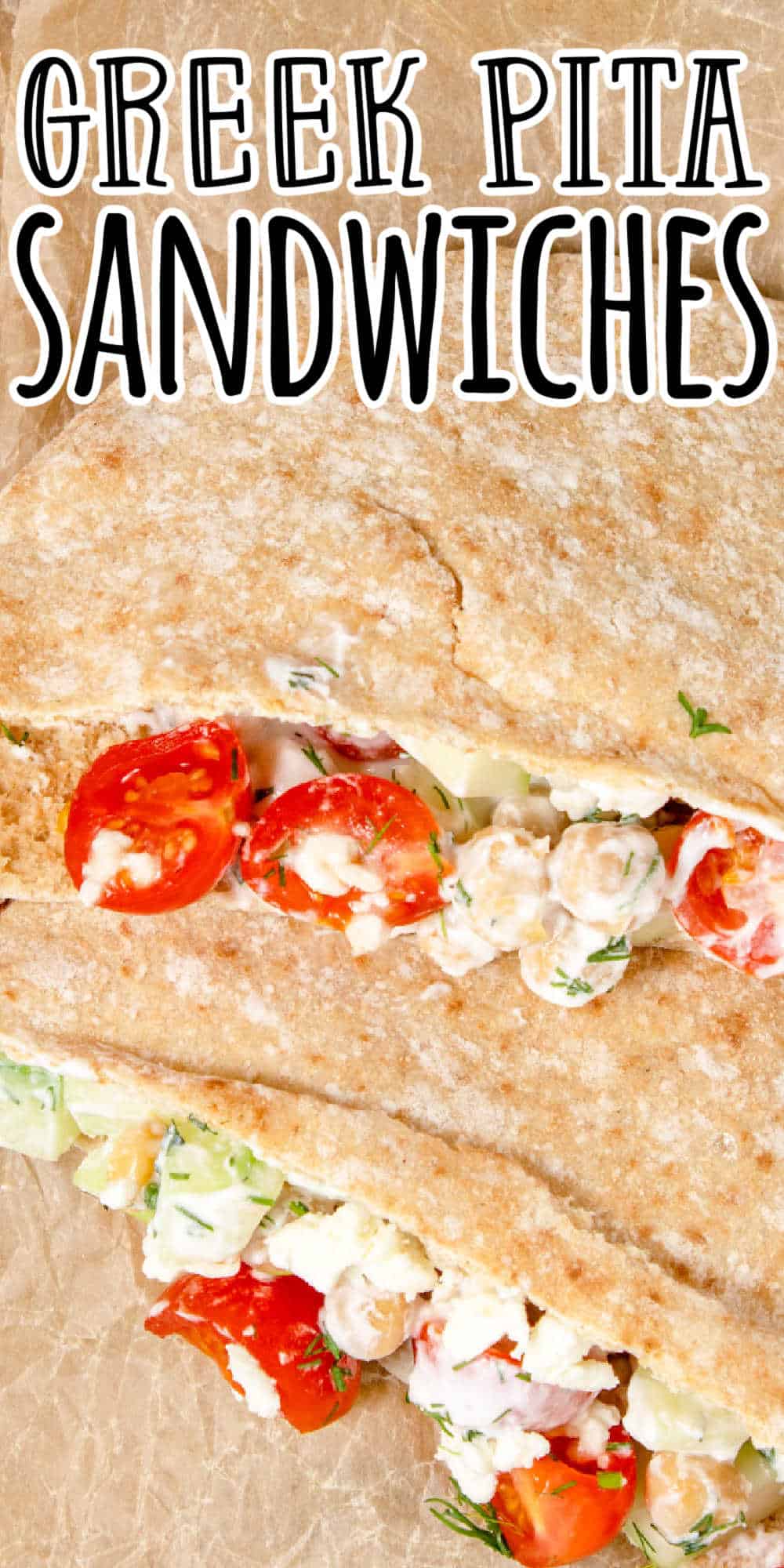 Greek Pita Sandwiches Recipe • MidgetMomma