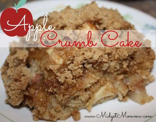 This Apple Crumb cake is easy to make and tastes amazing! It has all the great spices that help bring out the flavor in the apples.