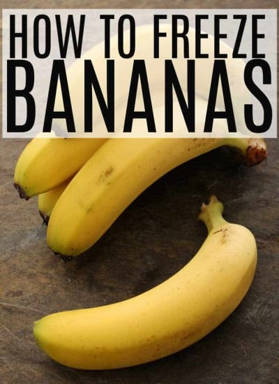 How to Freeze Bananas - Bundle of Bananas