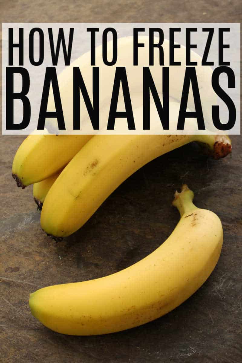 How to Freeze Bananas - Bundle of Bananas