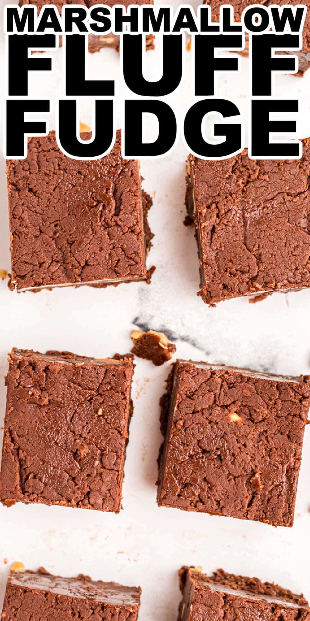 Chocolate Marshmallow Fluff Fudge Recipe with Nuts • MidgetMomma