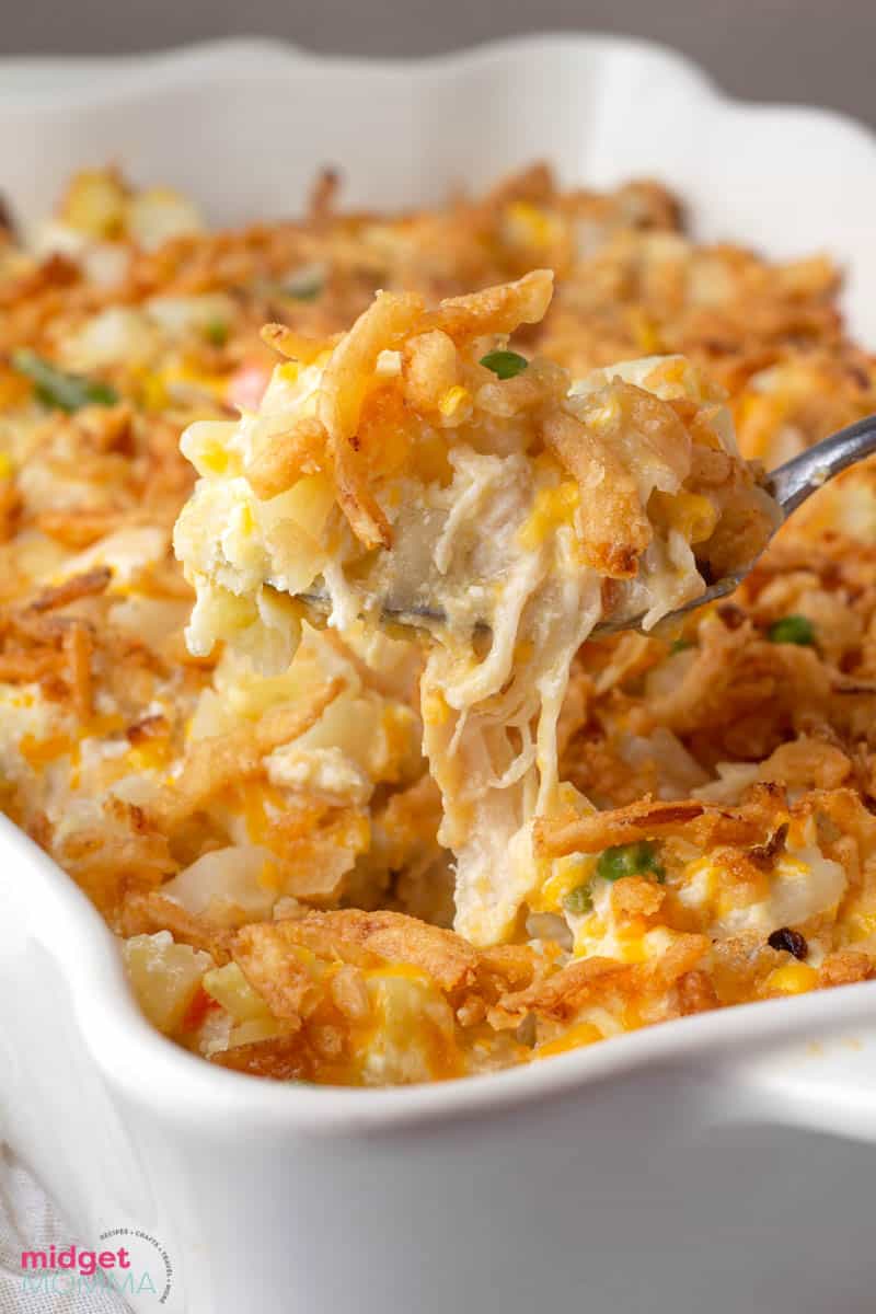 Chicken Pot Pie Casserole Recipe • MidgetMomma