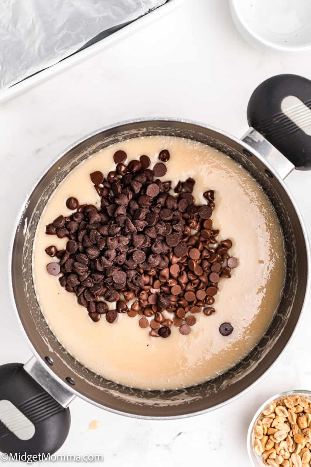 Chocolate Marshmallow Fluff Fudge Recipe with Nuts • MidgetMomma