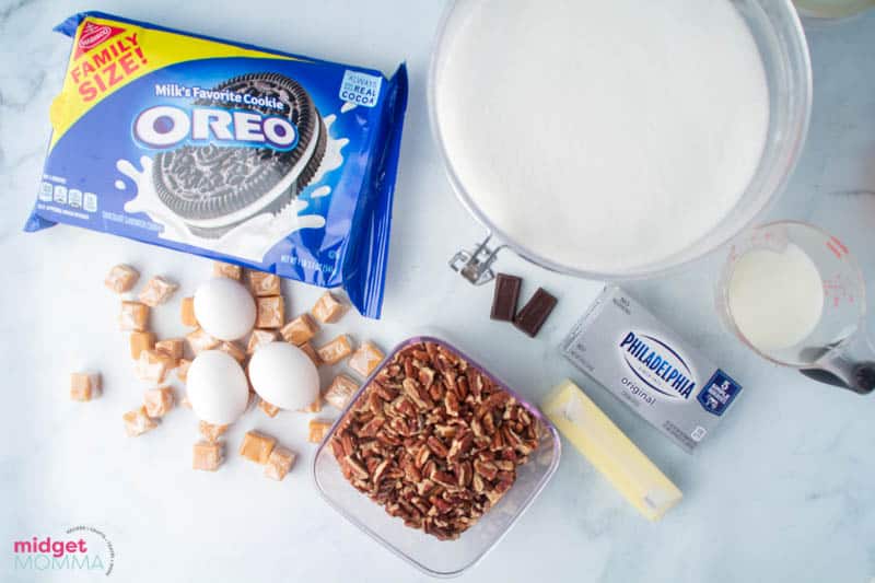 Turtle Cheesecake Recipe ingredients