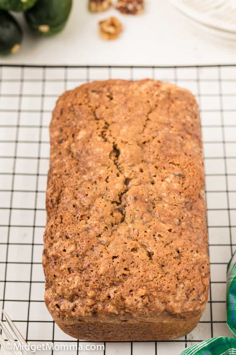 loaf of  Walnut Zucchini Bread Recipe