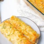 Creamy White Chicken Enchiladas