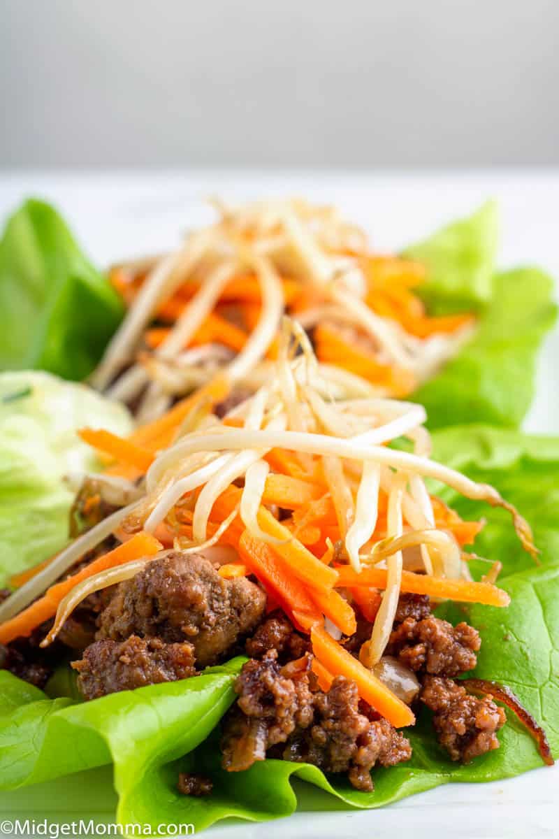 Crockpot Asian Beef Lettuce Wraps