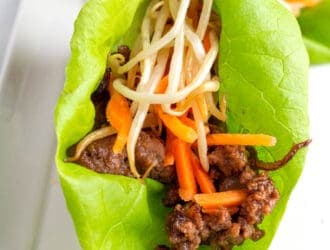 Asian Beef Lettuce Wraps