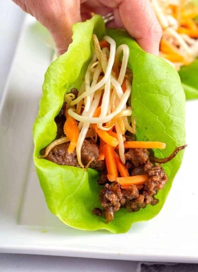 Asian Beef Lettuce Wraps