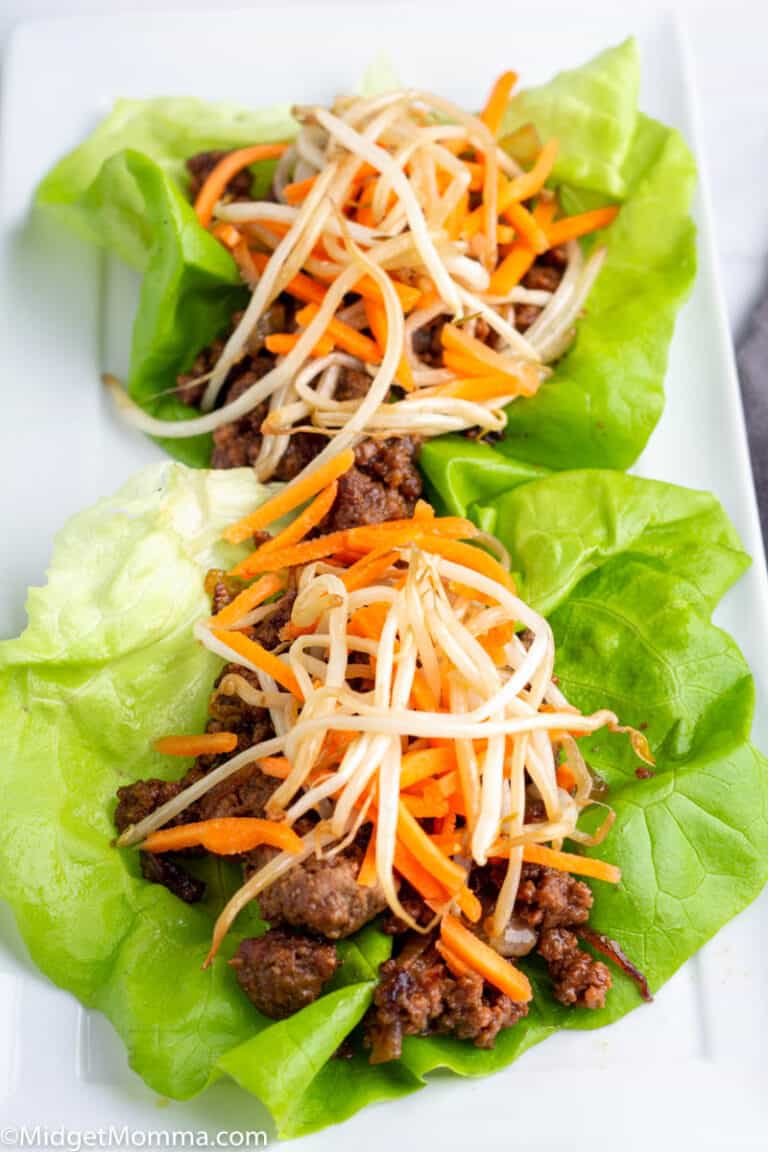Crockpot Asian Beef Lettuce Wraps • MidgetMomma