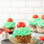 Meatloaf Cupcake on a plate