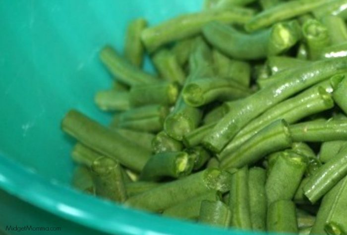 Freezing fresh green beans