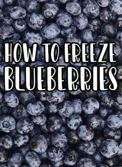 how to freeze blueberries