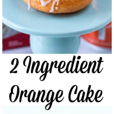 This easy 2 ingredient orange cake is the easiest cake to make. WIth just soda and cake you have a moist and delicious cake!