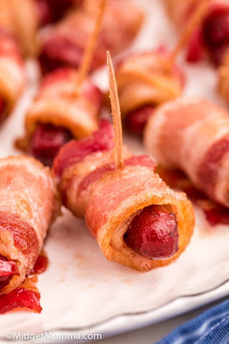 Brown Sugar Bacon Wrapped Little Smokies