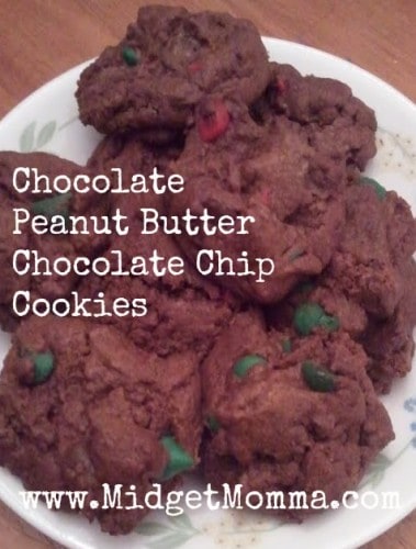 This is a simple recipe that uses a box off cookie mix to turn it into a great peanut butter chocolate cookie you will love!