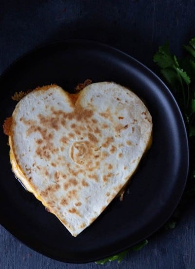 Heart Quesadilla