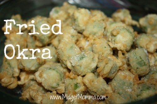 Fried Okra Recipe using fresh okra, and flour. Super easy and delicious. Its a great southern staple that you can make at home where ever you are. 