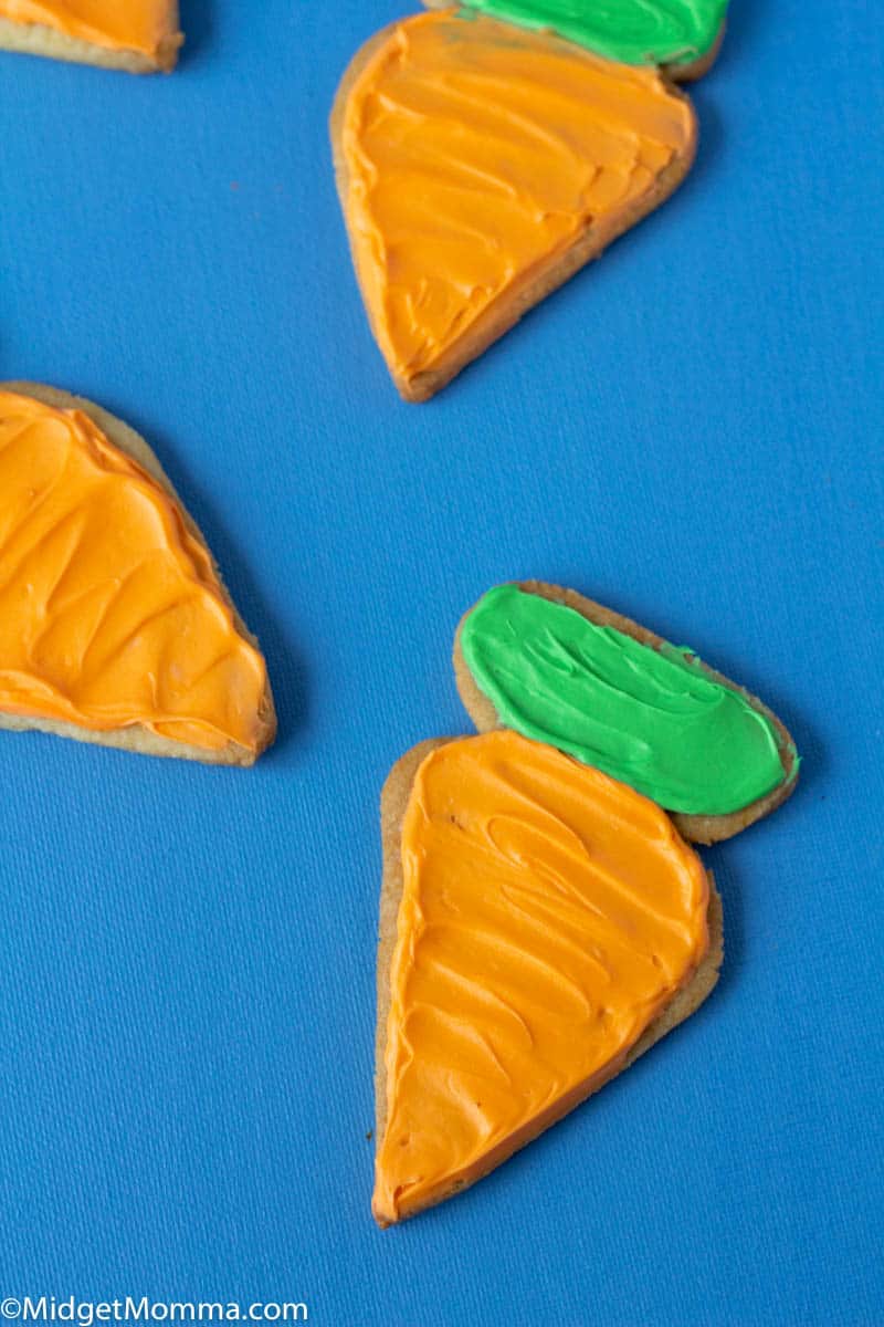 Carrot Shaped Easter Sugar Cookies