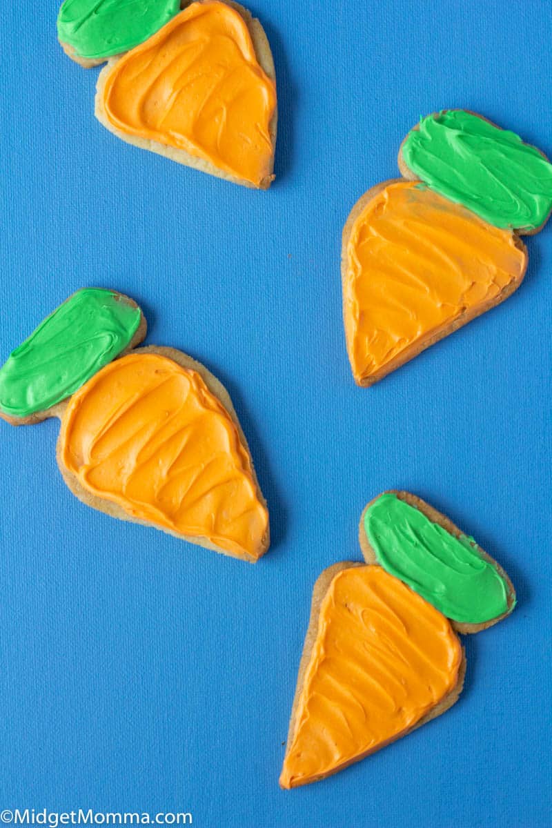 Carrot Shaped Easter Sugar Cookies