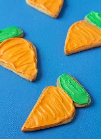 Carrot Shaped Easter Sugar Cookies