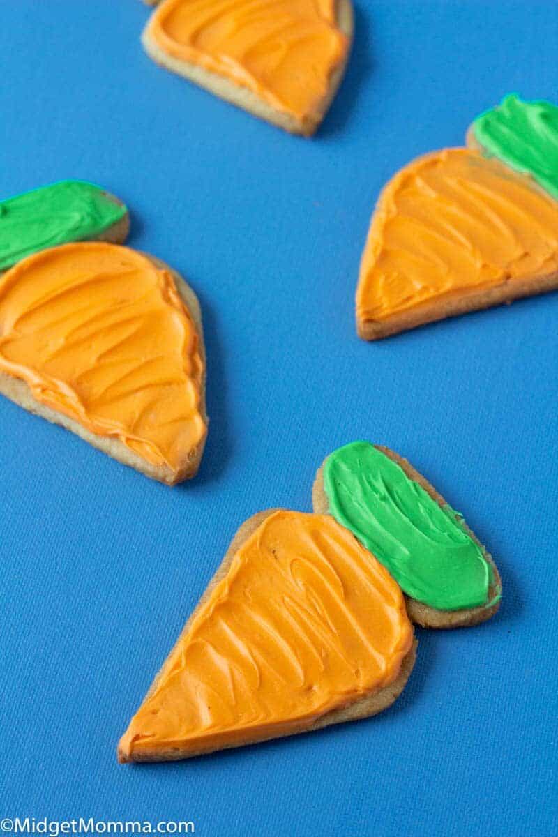 Carrot Shaped Easter Sugar Cookies