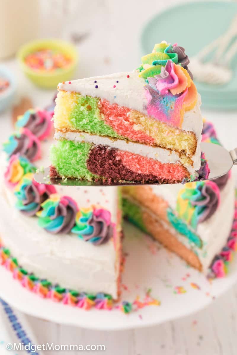 HCP Easy Roller Rainbow cake | Rainbow cake, Cake, Rainbow birthday cake