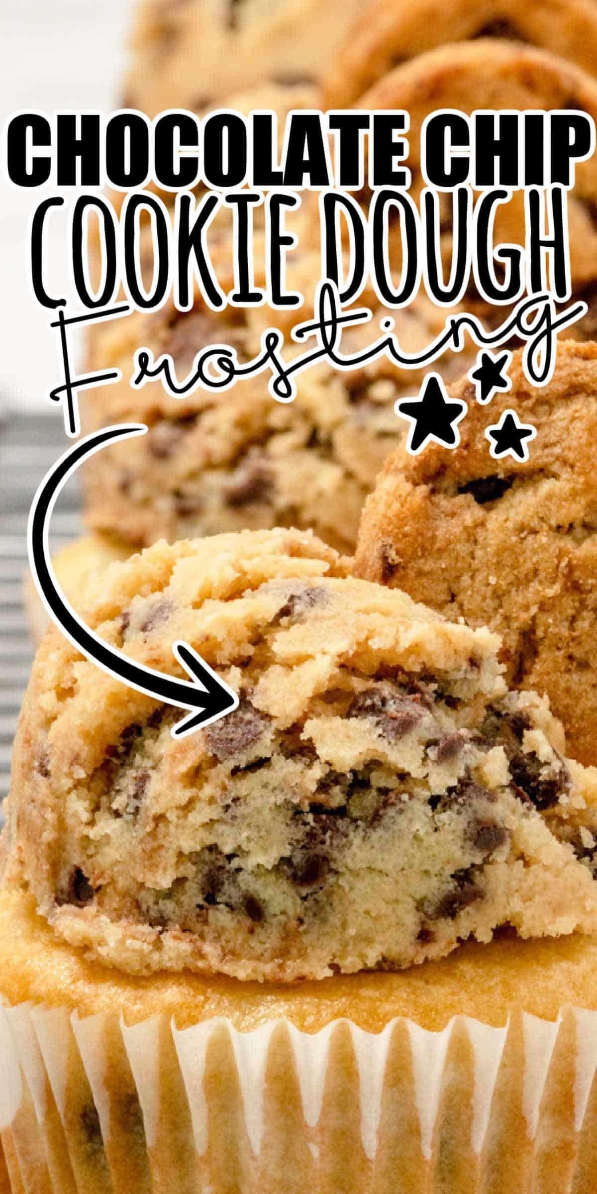 Chocolate Chip Cookie Dough Frosting Recipe For Homemade Cupcakes