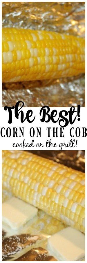 Corn on The Cob On The Grill is a great way to cook your corn. It is nice when you are having a BBQ and don't want to be babysitting a pot of water. #grill #corn #grilledcorn #cornonthecob