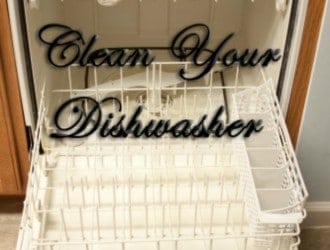 how to clean dishwasher. Step by step directions on how to get your dishwasher deep cleaned.
