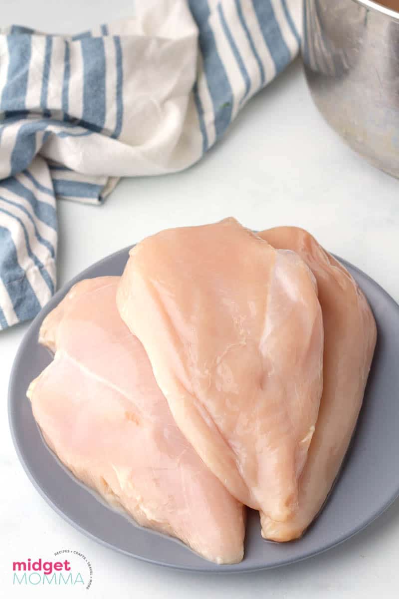 uncooked chicken on a plate