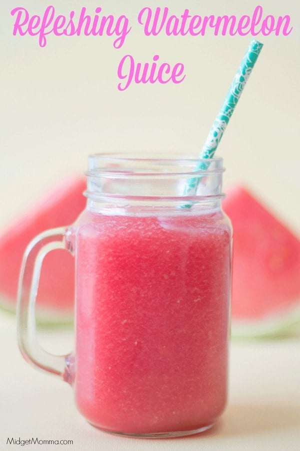 Homemade watermelon juice