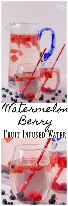 We love this Watermelon Berry Fruit Infused Water and it is easy to make. This Watermelon water is perfect for a hot summer day when you are needing a refreshing drink.