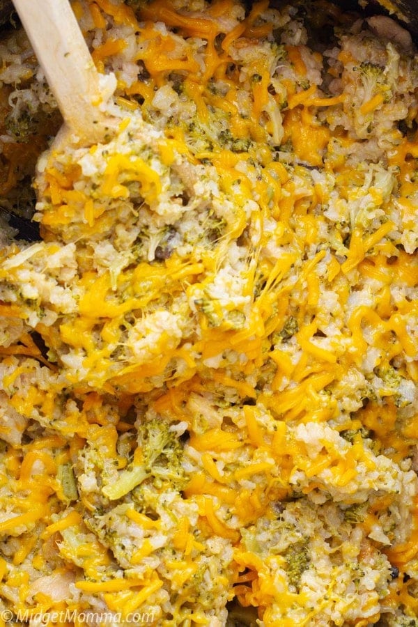 Crockpot Chicken Broccoli and Rice Casserole