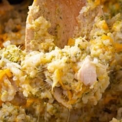 Crockpot Chicken Broccoli and Rice Casserole