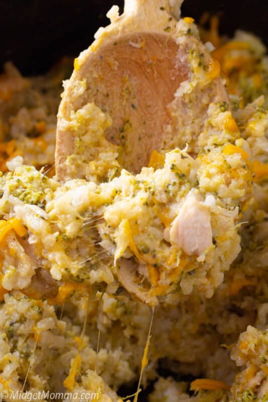 Crockpot Chicken Broccoli and Rice Casserole